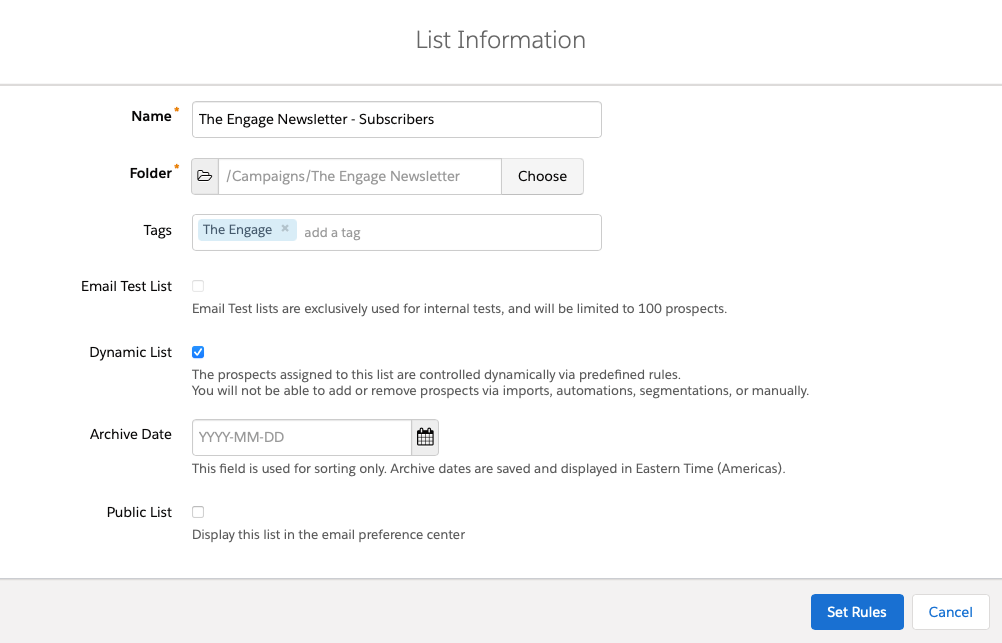 Segmentation lists are groups of subscribers used to identify persona types, skill levels, interests, and specific traits of your audience.