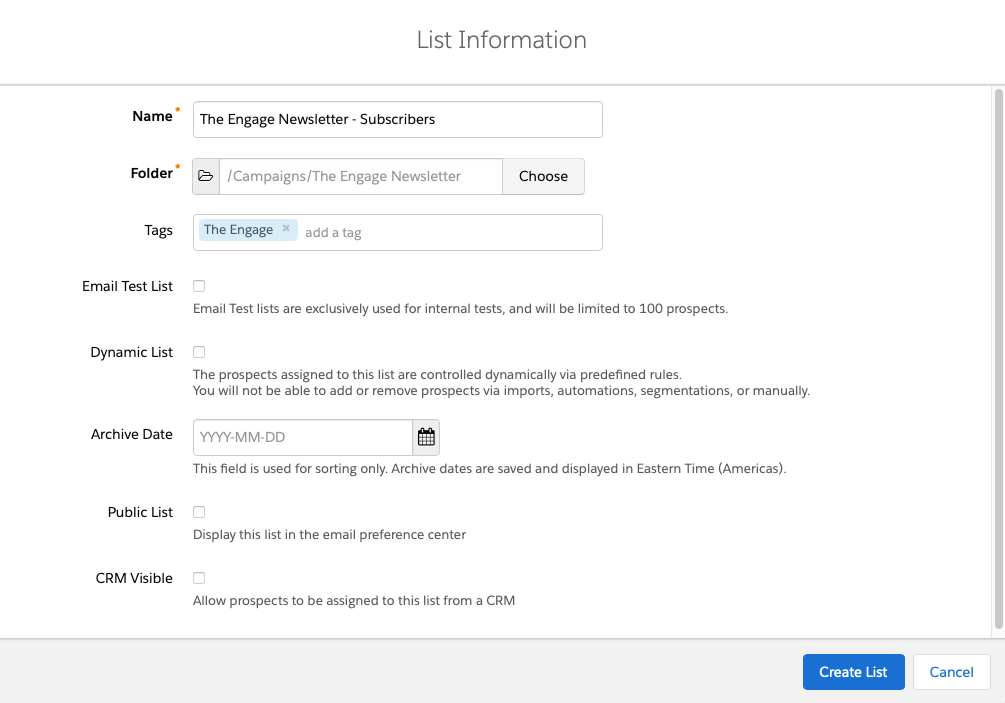 Segmentation lists are groups of subscribers used to identify persona types, skill levels, interests, and specific traits of your audience.